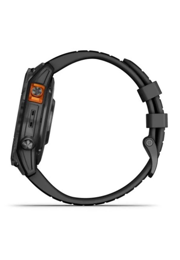 GARMIN - Garmin Fenix 7 Pro Solar czarny z czarnym paskiem. Rodzaj zegarka: cyfrowe. Kolor: czarny. Styl: sportowy, militarny, casual