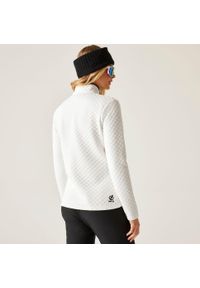 DARE 2B - Bluza damska z suwakiem 1/4 Glamourize III Dare 2b. Kolor: biały. Materiał: dzianina, żakard. Sezon: zima. Sport: narciarstwo #2