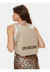 Love Moschino - LOVE MOSCHINO Plecak JC4193PP1LKD0110 Écru. Materiał: skóra #6