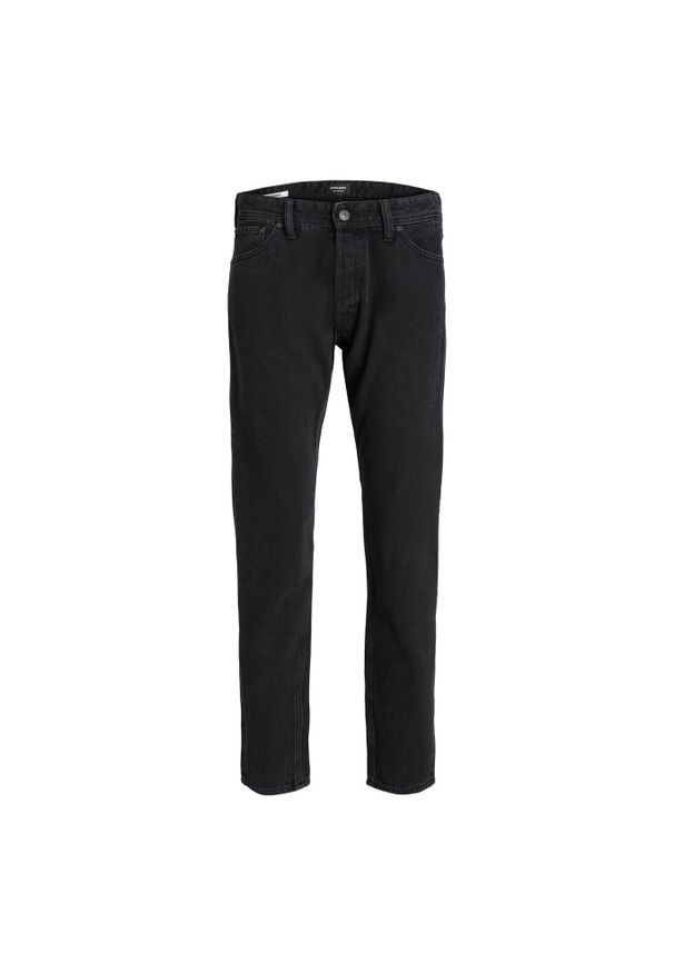 Jeans Jack & Jones Chris 912 czarny denim. Kolor: czarny. Materiał: denim, jeans. Sport: skateboard