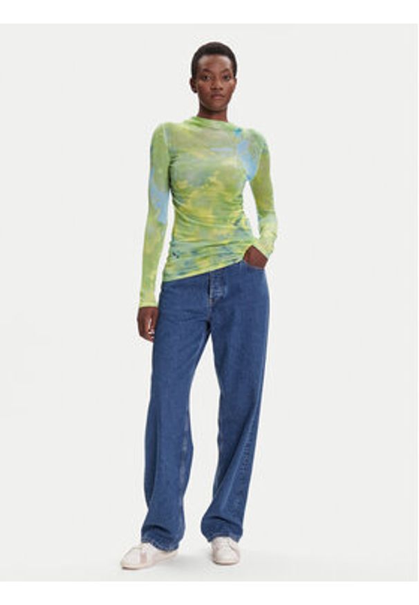 Desigual Golf Calgary 25WWJF37 Zielony Regular Fit. Typ kołnierza: golf. Kolor: zielony. Materiał: wiskoza