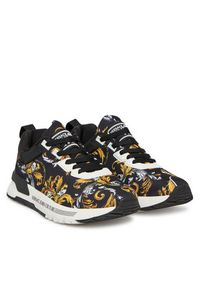 Versace Jeans Couture Sneakersy 78YA3SA1 Czarny. Kolor: czarny. Materiał: materiał #6