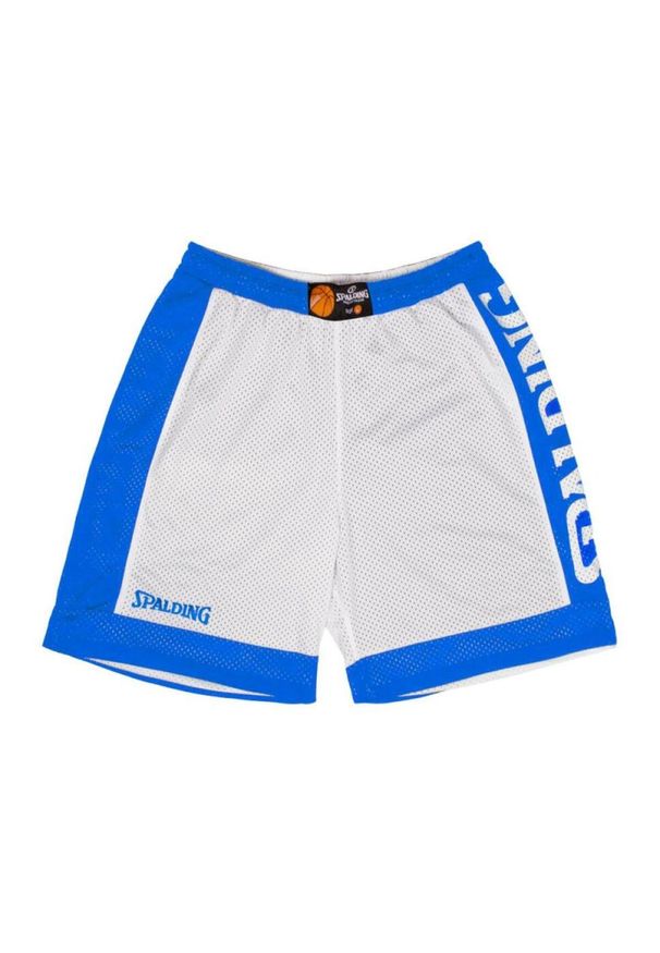 SPALDING - Spodenki koszykarskie Spalding Reversible Dwustronne. Kolor: biały, wielokolorowy, niebieski