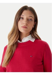 Tommy Jeans Bluza Flag DW0DW19959 Różowy Regular Fit. Kolor: różowy. Materiał: bawełna #3