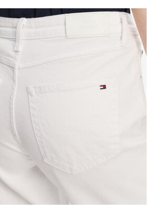 TOMMY HILFIGER - Tommy Hilfiger Jeansy Classic WW0WW45923 Biały Straight Fit. Kolor: biały