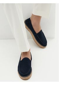 TOMMY HILFIGER - Tommy Hilfiger Espadryle Hilfiger Flex Espa Suede Loafer FM0FM05392 Granatowy. Kolor: niebieski. Materiał: zamsz, skóra #6
