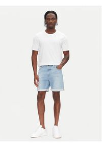 Lee Szorty jeansowe Rider 112363926 Niebieski Slim Fit. Kolor: niebieski. Materiał: bawełna #4