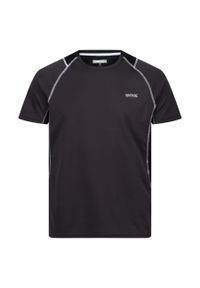 Koszulka Regatta Virda IV. Kolor: czarny, szary, wielokolorowy. Sport: fitness, turystyka piesza #1