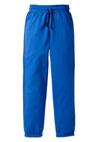 Spodnie chłopięce dresowe (2 pary) bonprix czarny + lazurowy niebieski. Kolor: czarny. Materiał: dresówka. Styl: retro, klasyczny #2