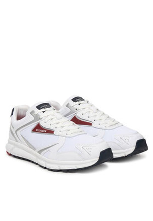 TOMMY HILFIGER - Tommy Hilfiger Sneakersy Yukon Mix FM0FM05833 Biały. Kolor: biały. Materiał: skóra