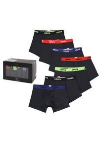 Levi's® - Bokserki majtki męskie Levi's Men Boxershort 7-Pack. Kolor: czarny, wielokolorowy. Materiał: bawełna, elastan