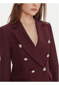 Maryley Marynarka 25IB139/43BU Bordowy Regular Fit. Kolor: czerwony. Materiał: syntetyk