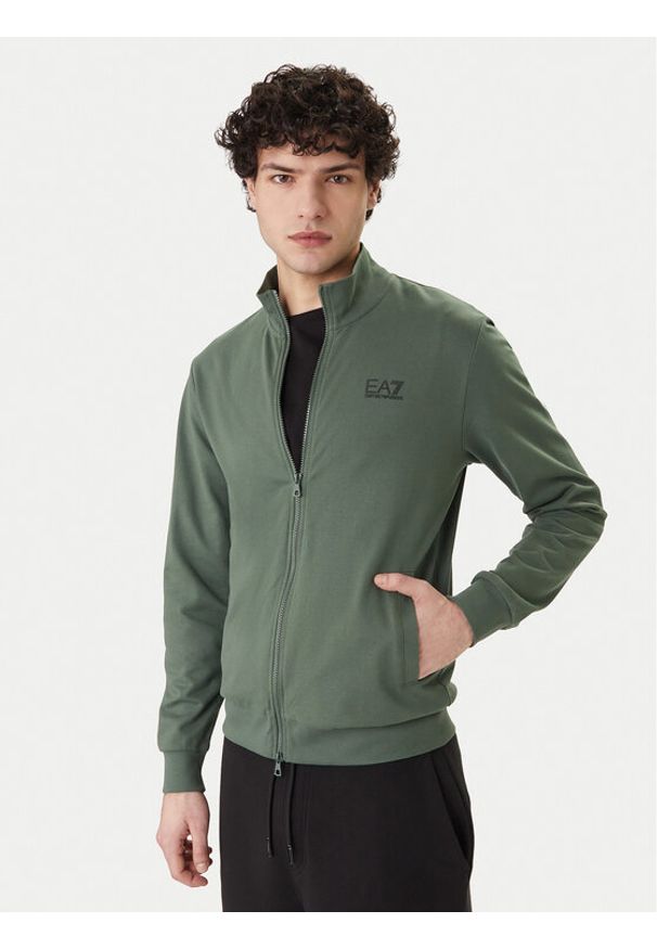 EA7 Emporio Armani Bluza 8NPM31 PJVRZ U7260 Zielony Regular Fit. Kolor: zielony. Materiał: bawełna