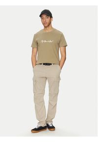 G-Star RAW - G-Star Raw Joggery Core D24309-D517 G053 Beżowy Regular Fit. Kolor: beżowy. Materiał: syntetyk #4
