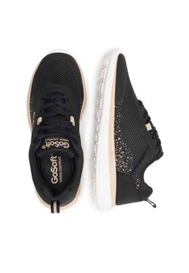 Go Soft Sneakersy ELENE WGF23R016A-1 Czarny. Kolor: czarny. Materiał: materiał