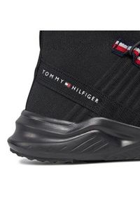 TOMMY HILFIGER - Tommy Hilfiger Sneakersy T3X9-33141-0702 Czarny. Kolor: czarny. Materiał: materiał