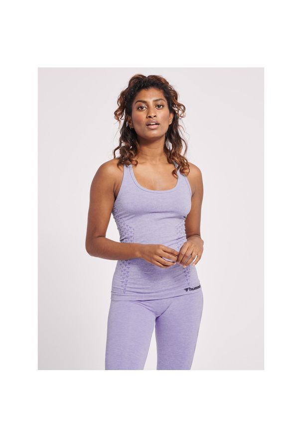 Damski tank top Hummel CI. Kolor: fioletowy, niebieski, wielokolorowy. Sport: fitness