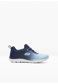 bonprix - Sneakersy Skechers z pianką memory. Kolor: niebieski