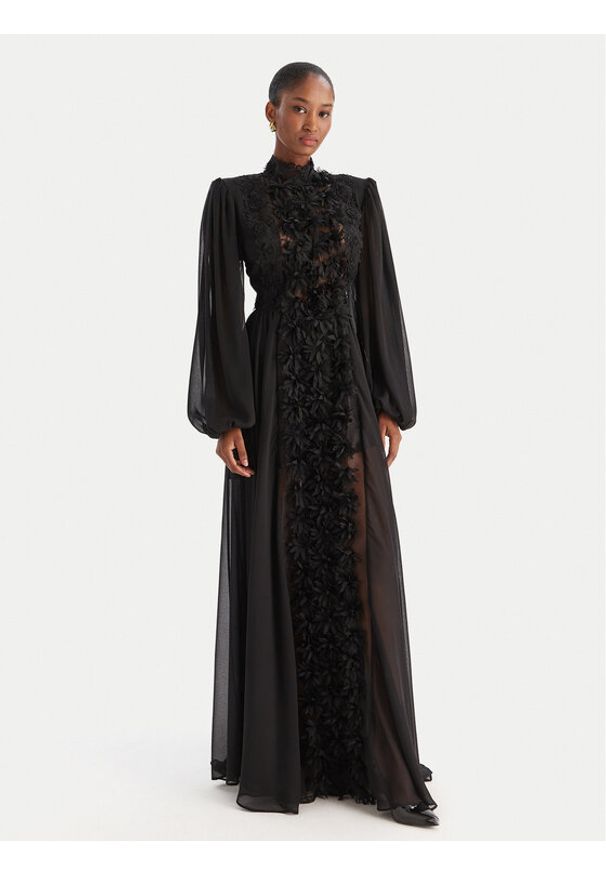 Babylon Sukienka wieczorowa S00827 Czarny Regular Fit. Kolor: czarny. Materiał: poliamid. Styl: wizytowy