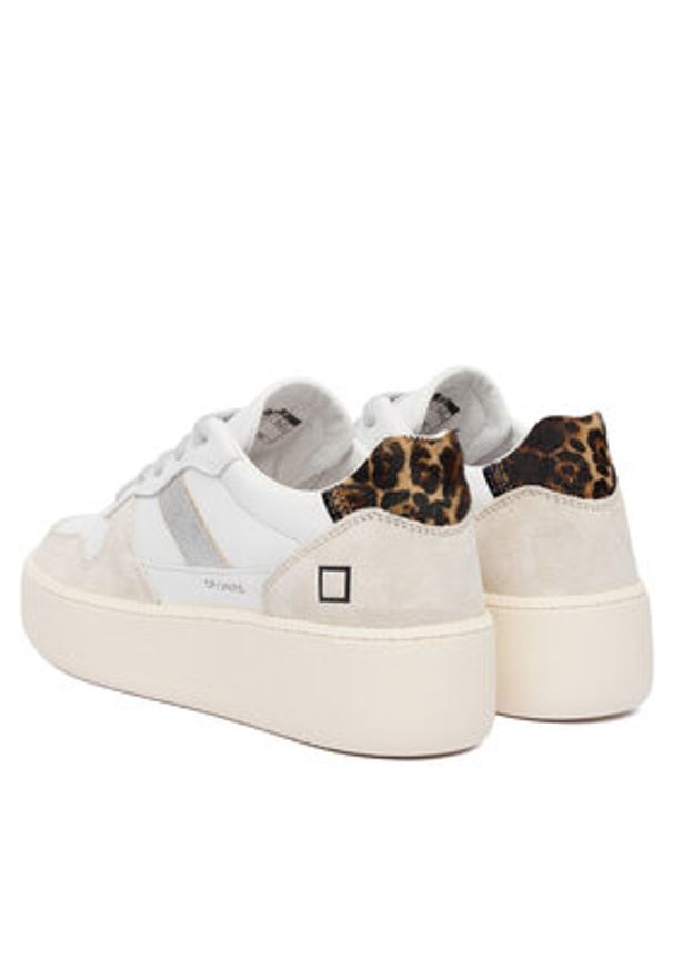 D.A.T.E. Sneakersy Court Platform V. Calf W431-CP-VC Kolorowy. Materiał: skóra. Wzór: kolorowy. Obcas: na platformie