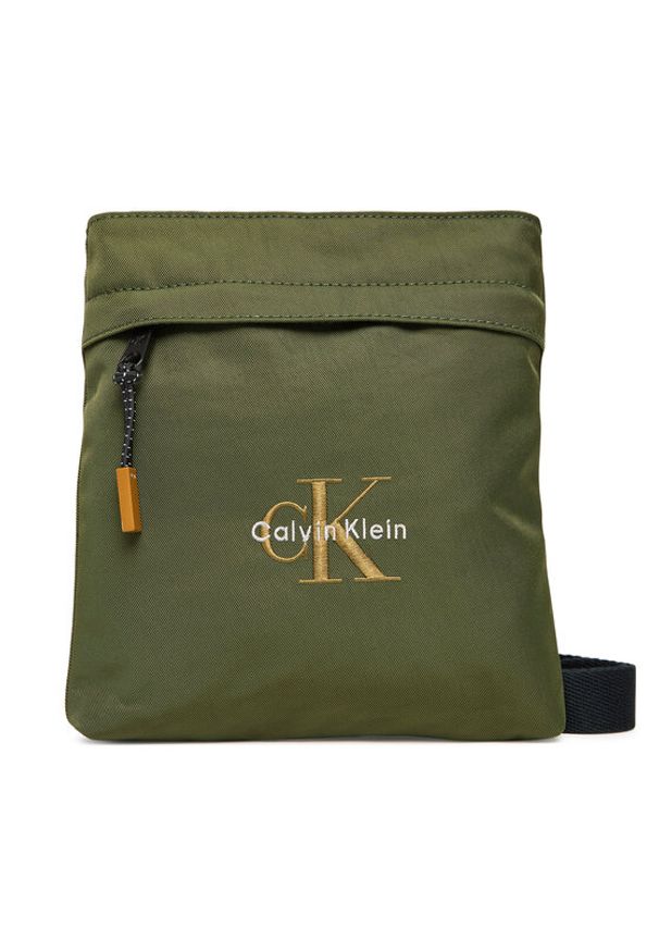 Calvin Klein Saszetka Bold Flatpack LV04D3178G Czarny. Kolor: czarny. Materiał: materiał