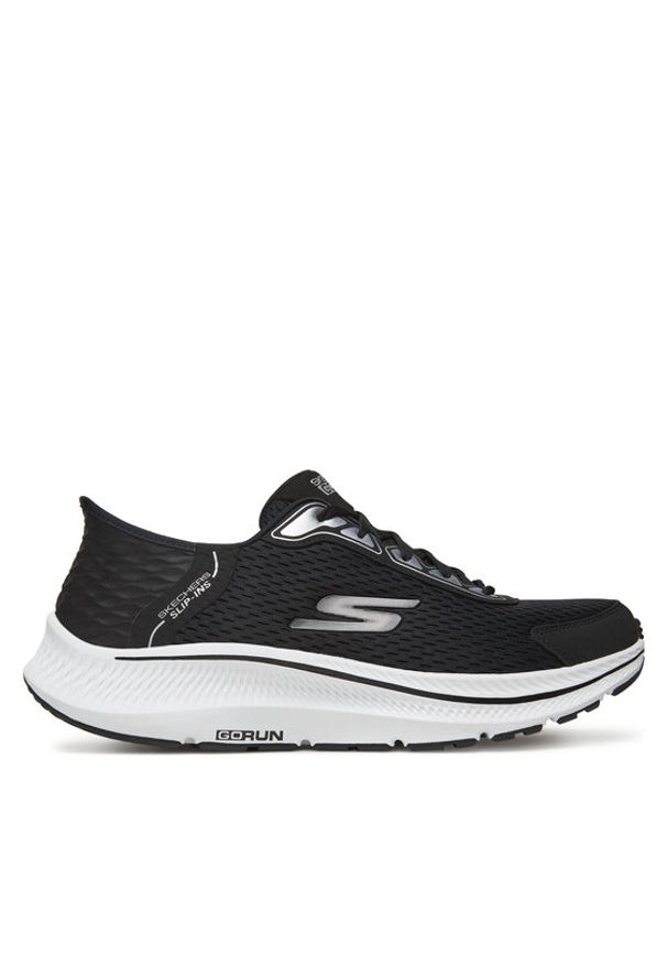 skechers - Skechers Półbuty 220863/BKW Czarny. Kolor: czarny. Materiał: materiał