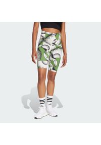 Adidas - Szorty adidas x FARM Bike. Kolor: czarny, zielony, biały, wielokolorowy. Sport: fitness