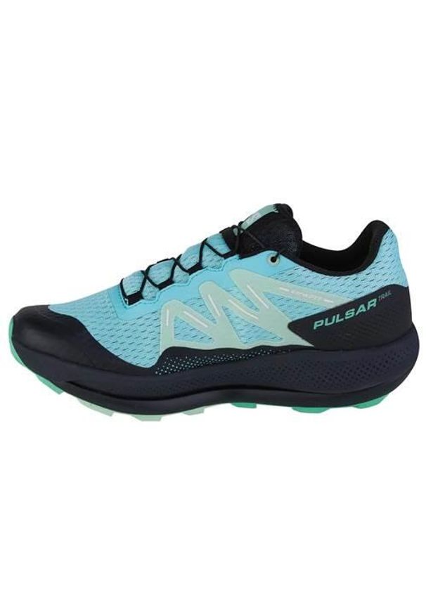 salomon - Buty do biegania damskie Salomon Pulsar Trail W. Kolor: niebieski. Materiał: tkanina. Szerokość cholewki: normalna