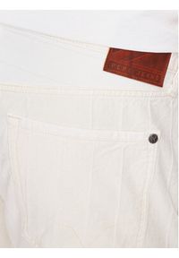 Pepe Jeans Szorty jeansowe Callen Short Stripe PM801013 Biały Relaxed Fit. Kolor: biały. Materiał: bawełna