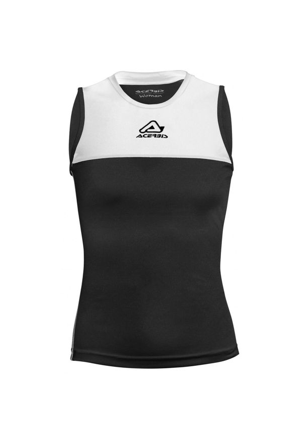 ACERBIS - Damski tank top Acerbis Vicky. Kolor: czarny, biały, wielokolorowy. Wzór: haft. Sezon: lato. Styl: elegancki