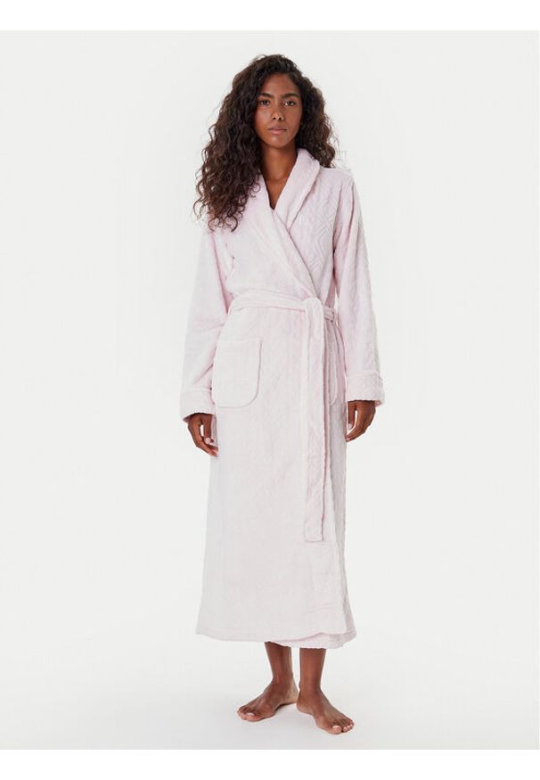 Lauren Ralph Lauren - LAUREN RALPH LAUREN Szlafrok ILN52455 Różowy. Kolor: różowy. Materiał: syntetyk