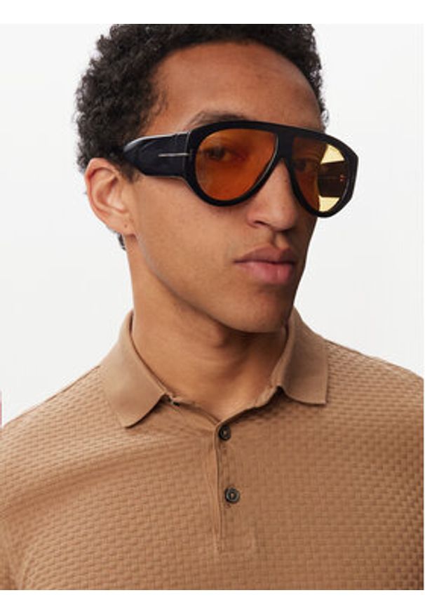 Tom Ford Okulary przeciwsłoneczne Bronson FT1044 Czarny. Kolor: czarny