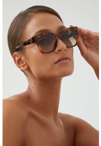 Burberry Okulary przeciwsłoneczne damskie kolor brązowy. Kolor: brązowy #1