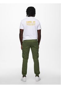 Only & Sons Spodnie materiałowe 22016687 Zielony Tapered Fit. Kolor: zielony. Materiał: bawełna #4