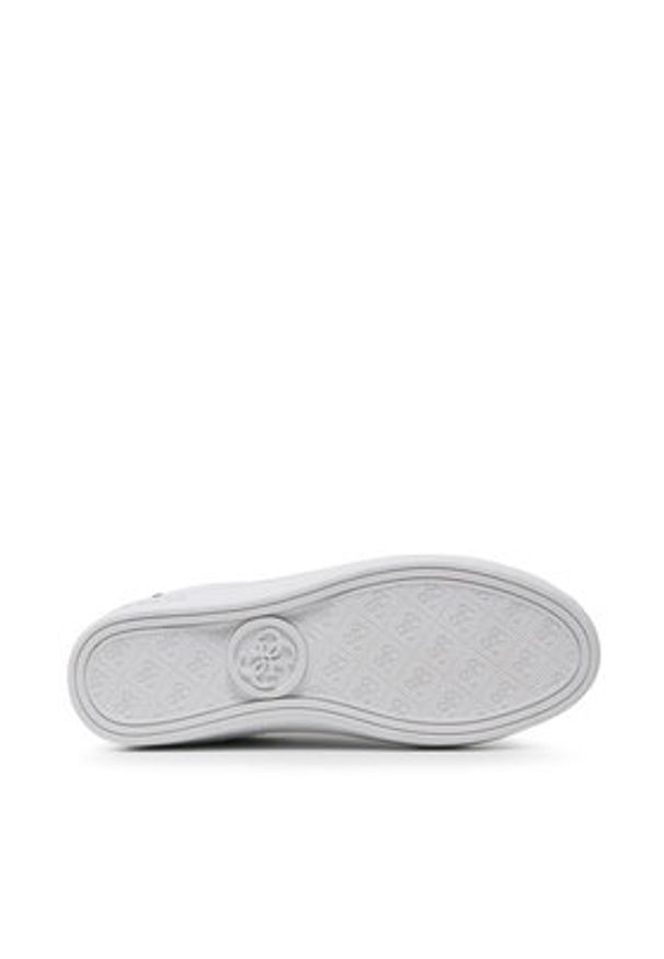 Guess Sneakersy Beckie FL7BKI ELE12 Biały. Kolor: biały. Materiał: skóra