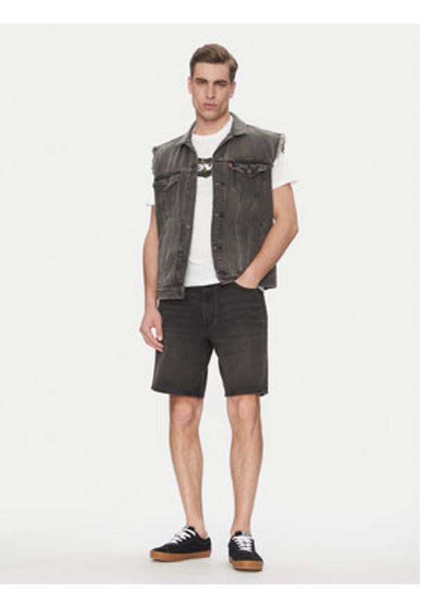 Levi's® Kamizelka A5789-0001 Czarny Regular Fit. Kolor: czarny. Materiał: bawełna