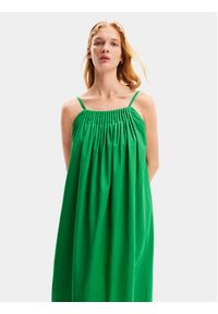 Desigual Sukienka letnia Porland 24SWVW21 Zielony Loose Fit. Kolor: zielony. Materiał: bawełna. Sezon: lato
