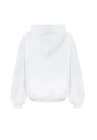 DOLLINA - Biała bluza z kapturem. Typ kołnierza: kaptur. Kolor: biały. Materiał: bawełna #7