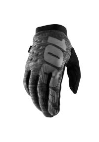 Rękawice 100% brisker. Kolor: szary. Sport: kolarstwo #1