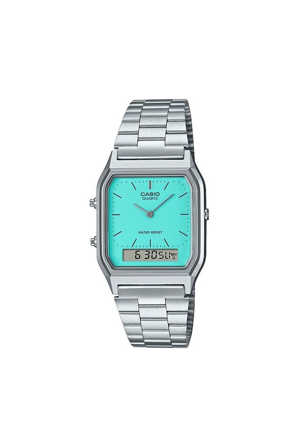 Zegarek Casio. Kolor: srebrny. Styl: vintage