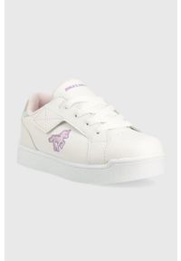 skechers - Skechers sneakersy dziecięce Lil Unicorn kolor biały. Nosek buta: okrągły. Kolor: biały. Materiał: guma #4