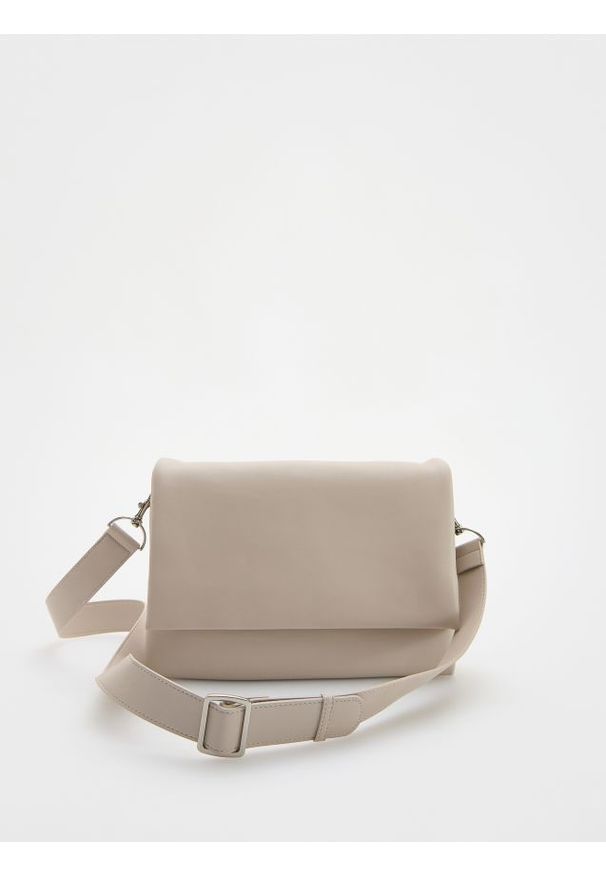 Reserved - Torebka crossbody - złamana biel. Materiał: skórzane