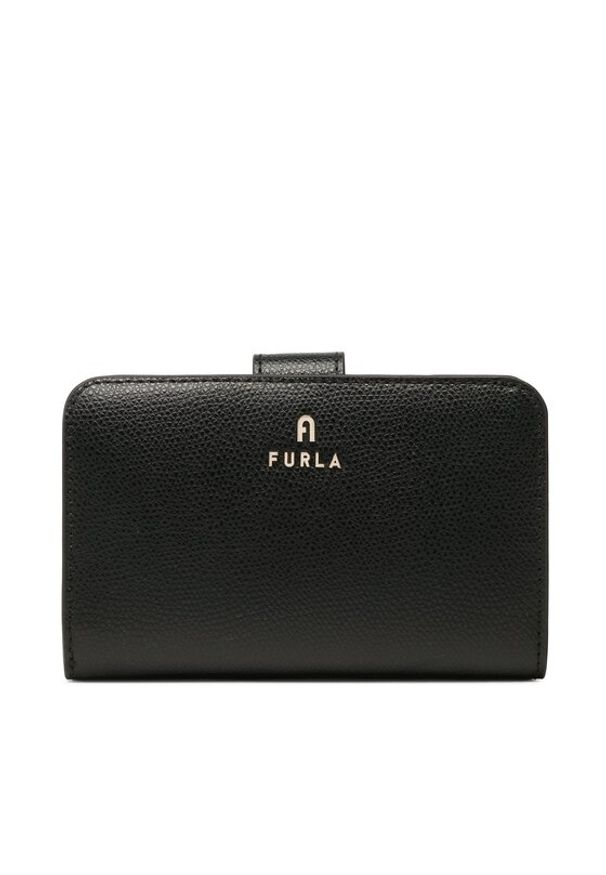 Furla Duży Portfel Damski Camelia WP00314-ARE000-O6000-1-007-20-CN-P Czarny. Kolor: czarny. Materiał: skóra