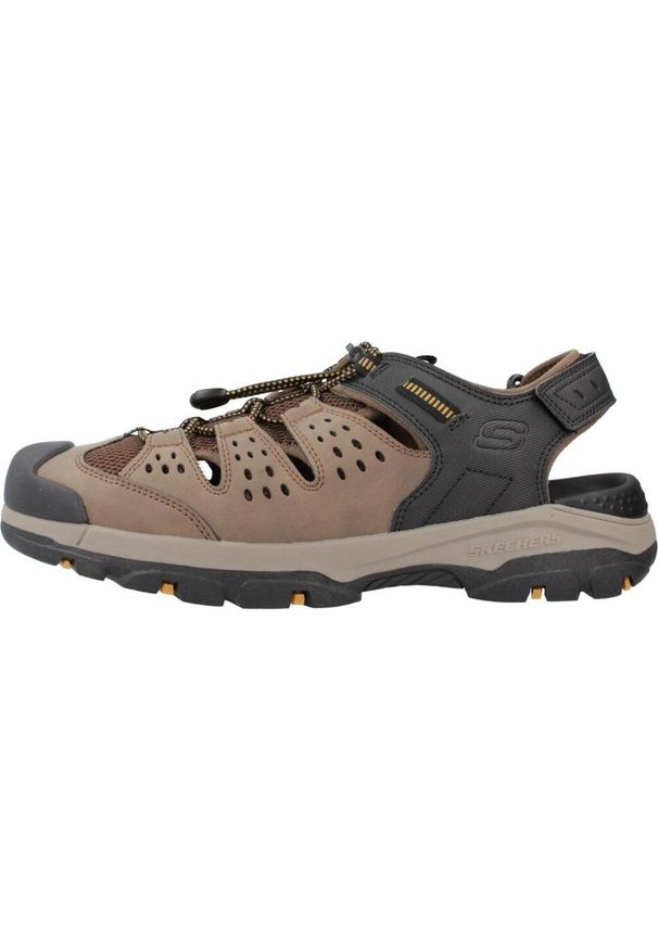 skechers - Buty trekkingowe męskie Skechers Tresmen. Zapięcie: rzepy. Kolor: brązowy. Materiał: materiał, syntetyk. Szerokość cholewki: normalna