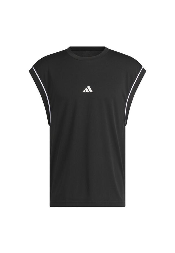 Adidas - Koszulka adidas Basketball All-World Sleeveless Tank. Kolor: czarny. Materiał: materiał. Długość rękawa: bez rękawów. Sport: koszykówka