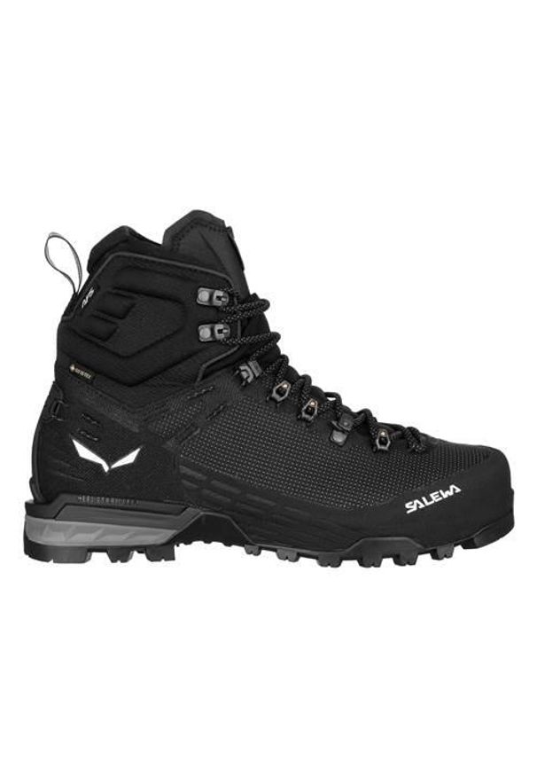 Buty trekkingowe męskie Salewa Ortles Edge Mid Gtx. Wysokość cholewki: za kostkę. Kolor: czarny. Materiał: materiał, syntetyk. Szerokość cholewki: normalna