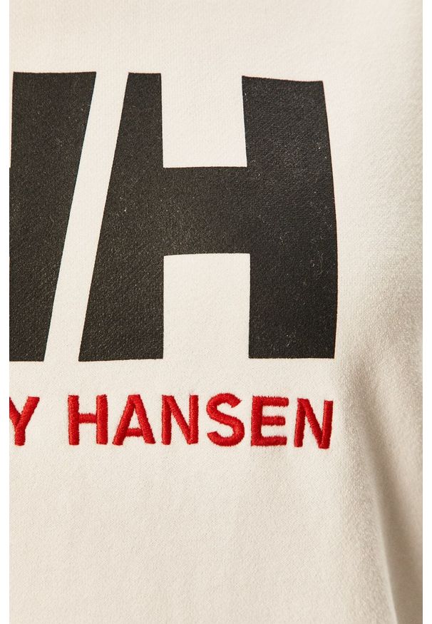 Helly Hansen - Bluza. Typ kołnierza: kaptur. Kolor: biały. Długość rękawa: długi rękaw. Długość: długie