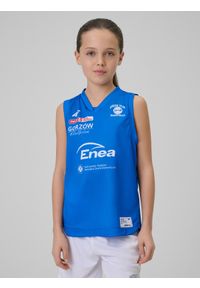4f - 4F Koszulka meczowa replika wyjazdowa z sezonu 2025/26 dziecięca 4F x Enea AZS AJP Gorzów Wielkopolski - niebieska 158/164 (12-14 lat). Kolor: niebieski. Materiał: dzianina. Wzór: nadruk. Sezon: lato #2