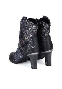 Mustang Botki 1335-505 Czarny. Kolor: czarny. Materiał: materiał #4