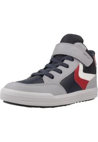 Geox - Buty GEOX J ARZACH Szary. Kolor: szary. Materiał: syntetyk, tkanina. Sport: turystyka piesza